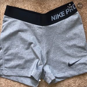 Nike pro shorts Grey size small